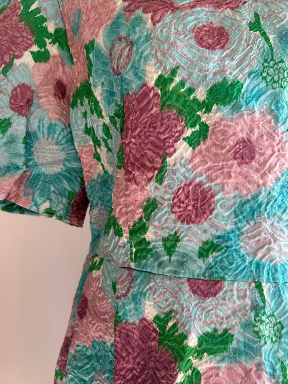 🌸 Christiane of Paris Haute Couture Floral Dress 🌸 - Picture 4 of 6